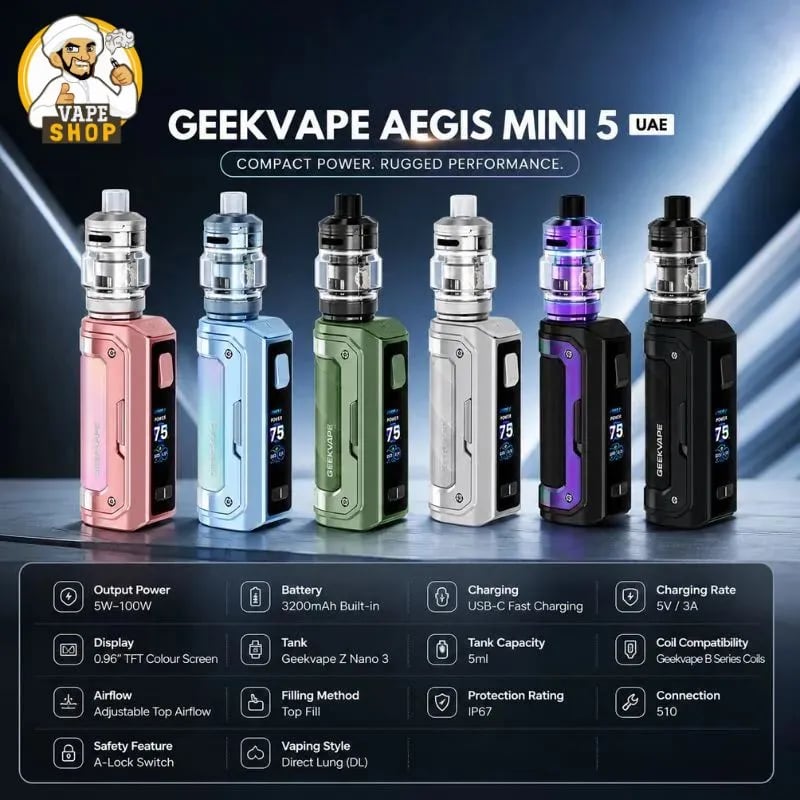 Geekvape Aegis Mini 5 Kit 3200mAh 100W In UAE